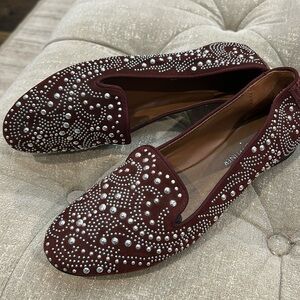 Size 7M Donald‎ J Pliner maroon flats